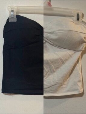 Ambiance Apparel Bundle Black & White Crop Tops